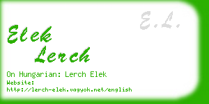 elek lerch business card